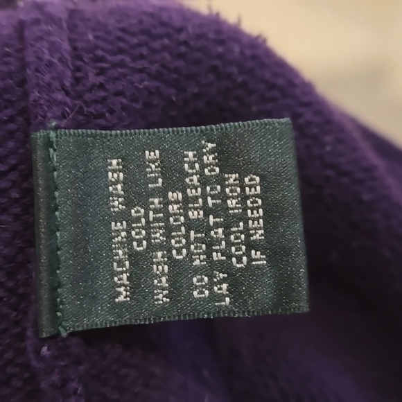 Ralph Lauren Deep Purple Snap Neck Sweater - Picture 6 of 6